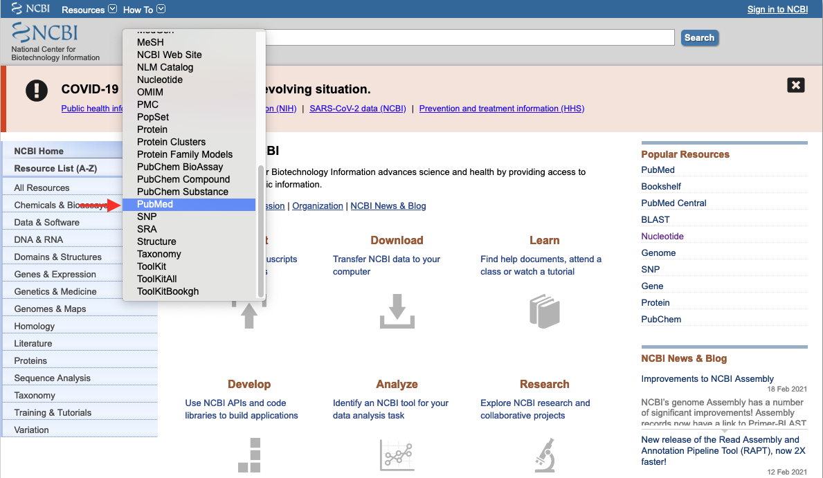 PubMed Entrez